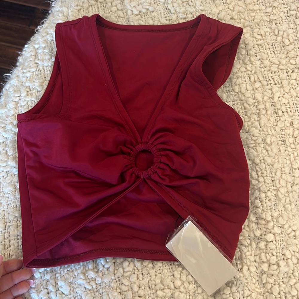 NWT Going out top Garnet color-  FSU Seminole tailgate top , Crop top